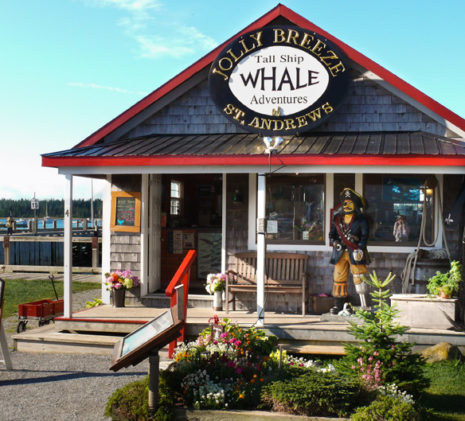 The Nautical Jolly Breeze Whale Watching Ticket Booth on the Pier of Saint Andrews, New Brunswick