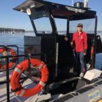 Jolly Breeze Crew Member Erin the Jet Boat Captain Taken Whale Watching in 2019, Saint Andrews, New Brunswick